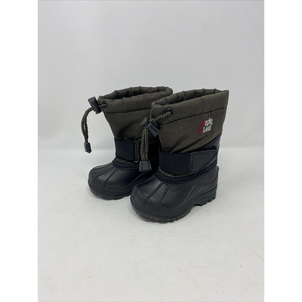 Maple Leaf Snow Boots Kids Size 5P #7120 Waterproof EUC